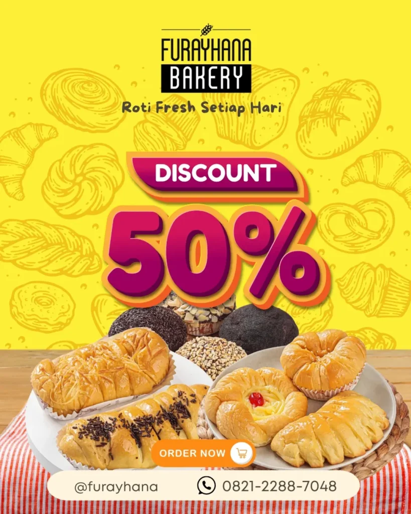 Diskon 50% Setiap Hari